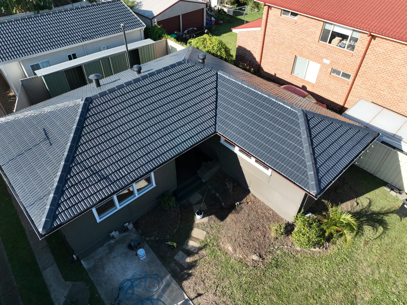 Roof repair after around Campbelltown